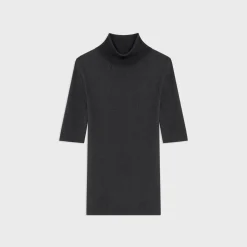 Theory Leenda Short-Sleeve Turtleneck In Regal Wool-Women Sweaters + Cardigans