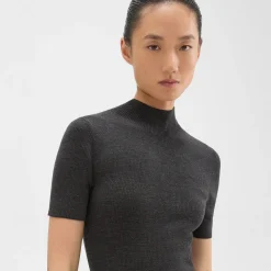 Theory Leenda Turtleneck Sweater In Regal Wool-Women Sweaters + Cardigans