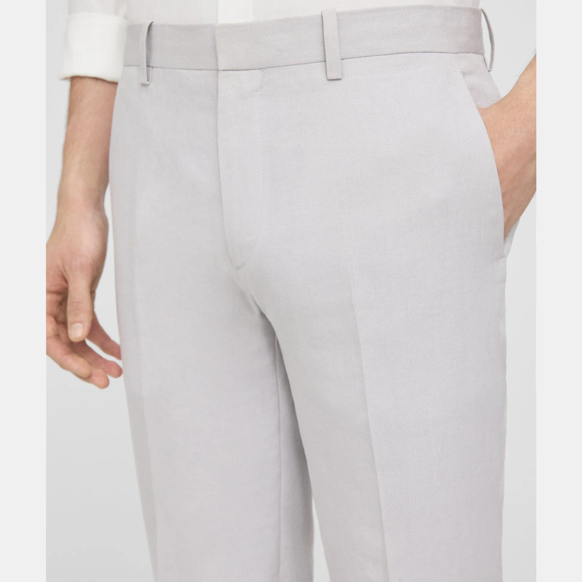 Theory Mayer Pant In Galena Linen-Men Suits|Pants
