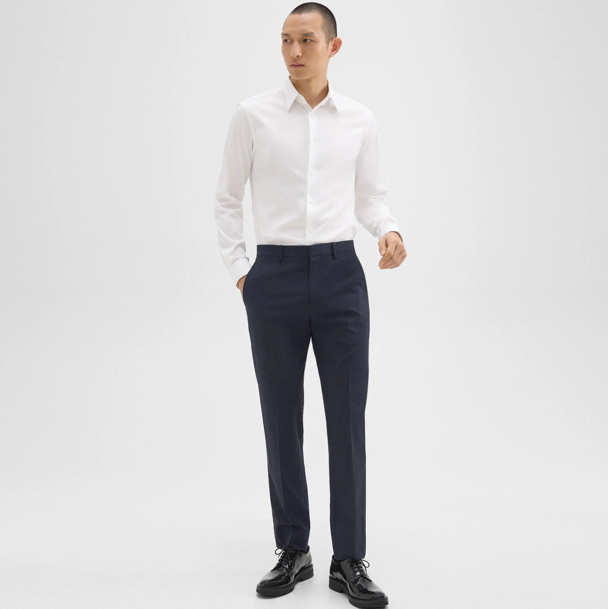 Theory Mayer Pant In Stretch Wool-Men Suits|Pants