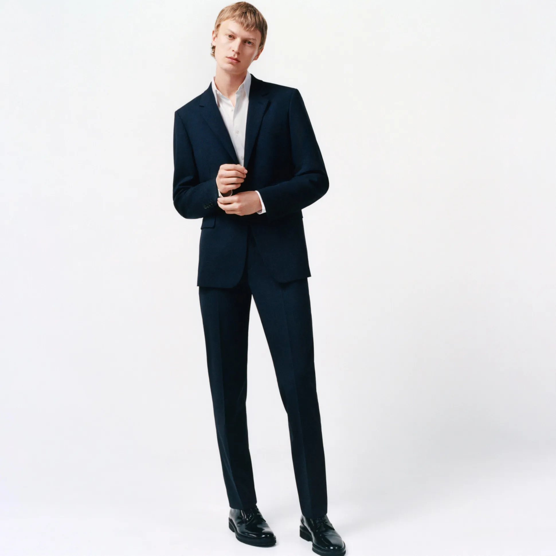 Theory Mayer Pant In Stretch Wool-Men Suits|Pants