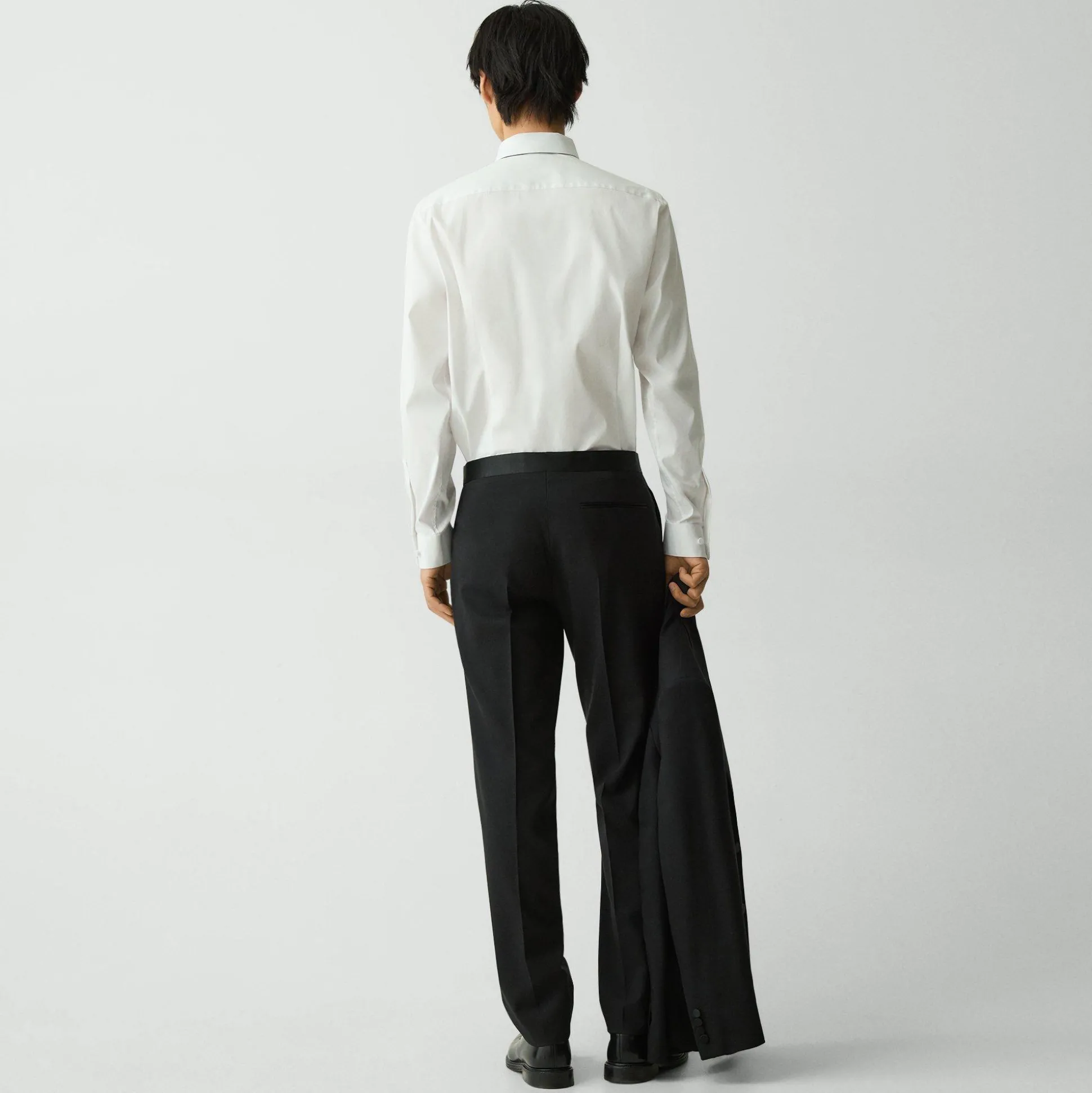 Theory Mayer Tuxedo Pant In Stretch Wool-Men Suits|Pants