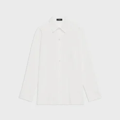 Theory Menswear Shirt In Good Cotton-Women Tops
