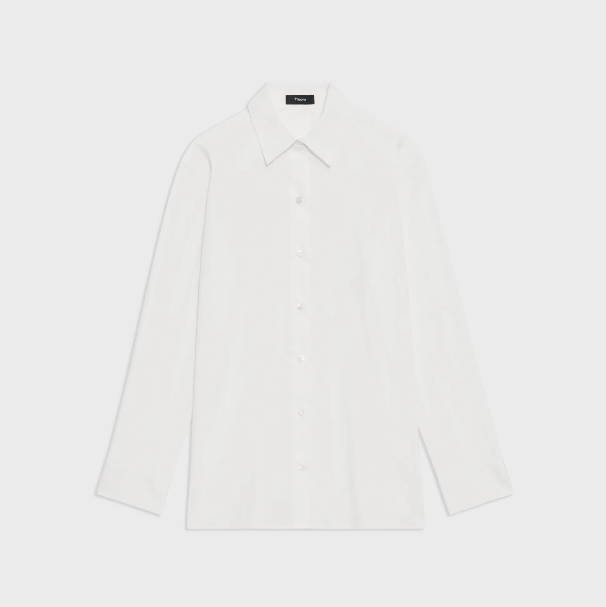 Theory Menswear Shirt In Good Cotton-Women Tops