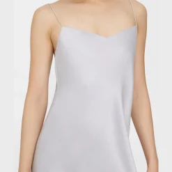 Theory Midi Slip Dress In Satin-Women Dresses