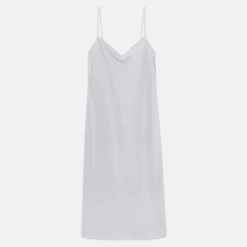 Theory Midi Slip Dress In Satin-Women Dresses