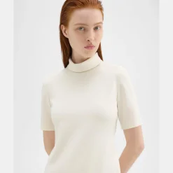 Theory Mini Roll Neck Dress In Admiral Crepe-Women Dresses