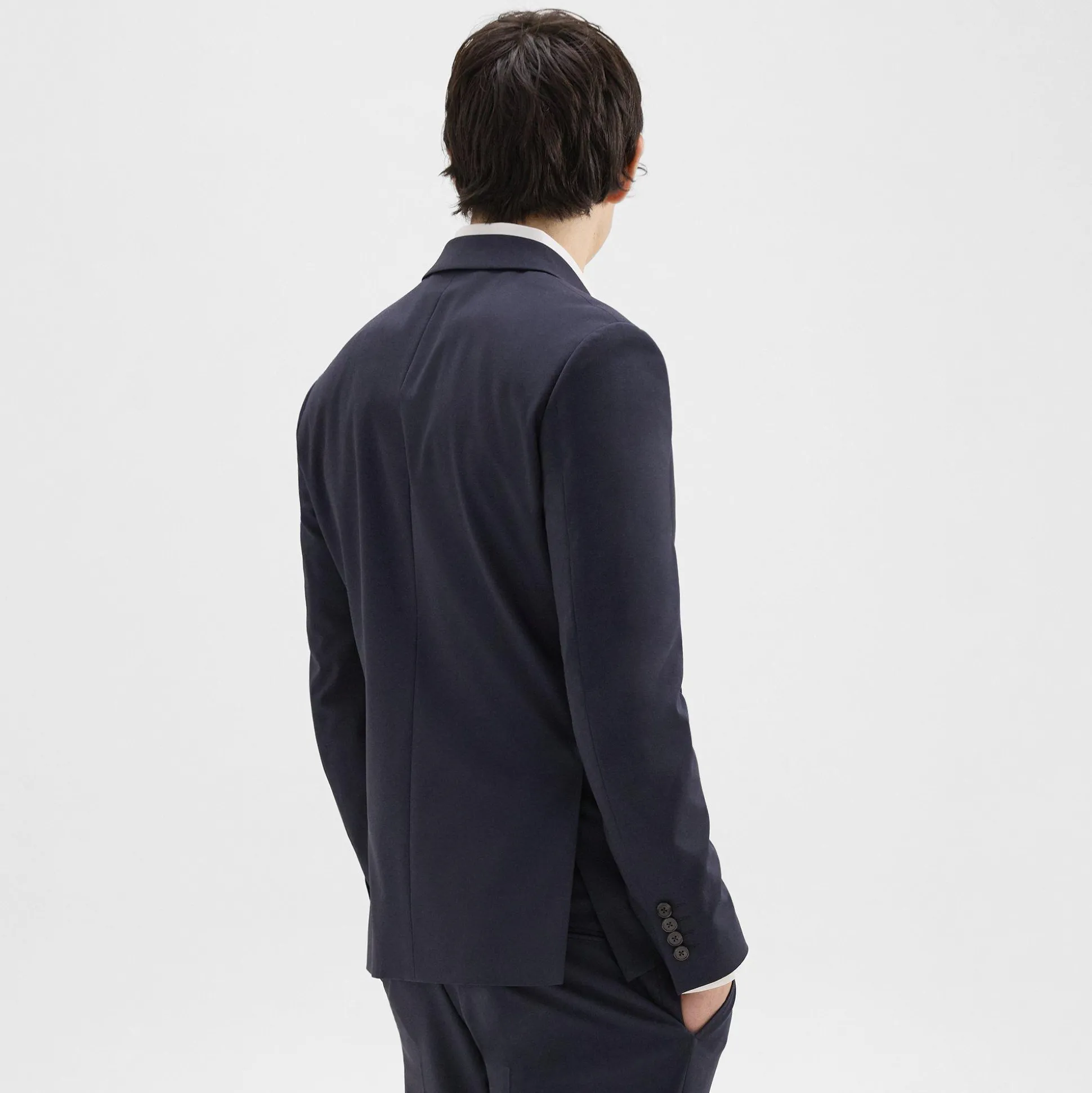 Theory Morton Double-Breasted Blazer In Stretch Wool-Men Blazers + Jackets