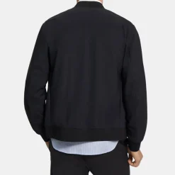Theory Murphy Bomber Jacket In Precision Ponte-Men Outerwear|Blazers + Jackets