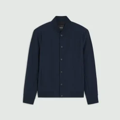 Theory Murphy Bomber Jacket In Precision Ponte-Men Outerwear