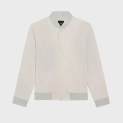 Theory Murphy Bomber Jacket In Precision Ponte-Men Outerwear