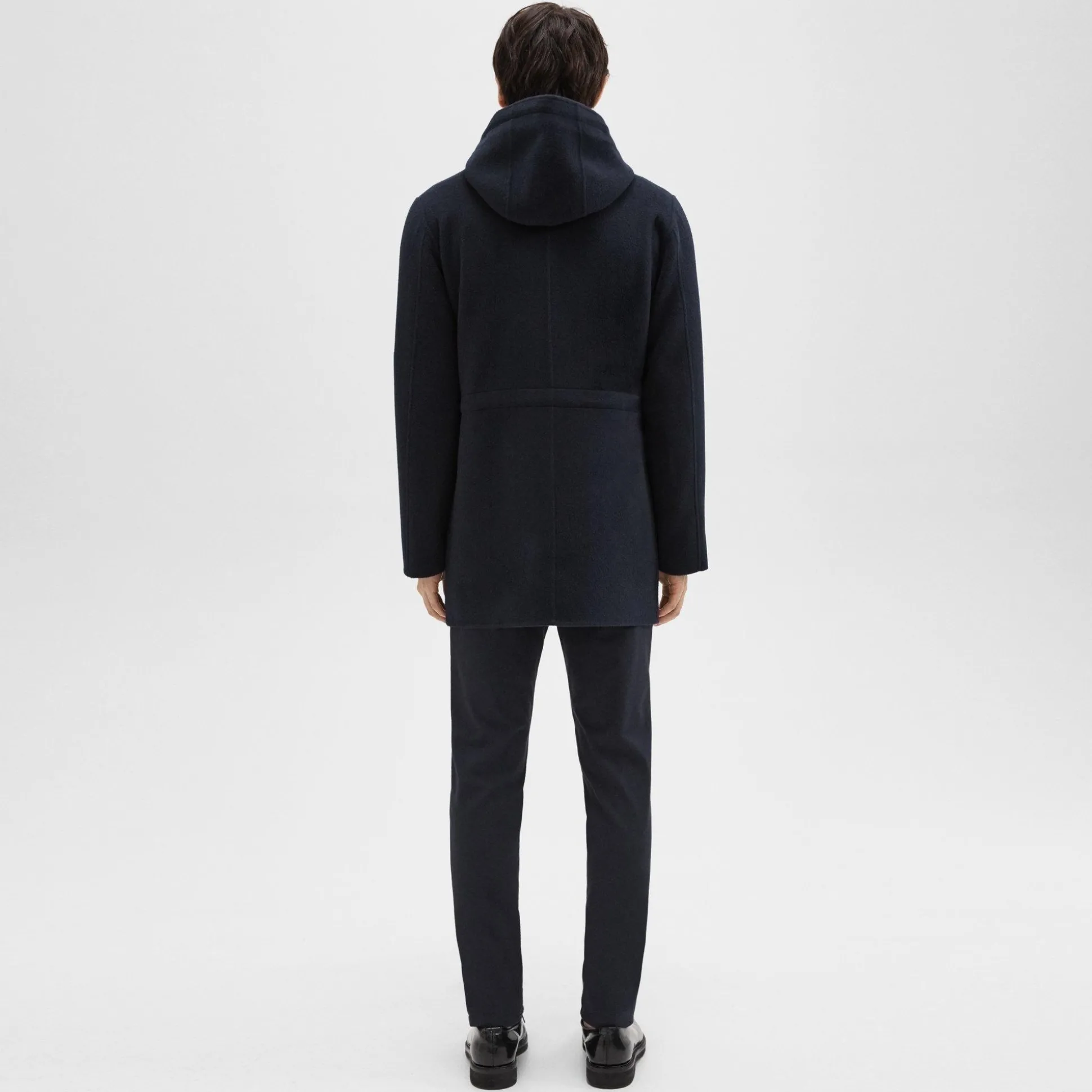 Theory Nev Parka In Double-Face Wool-Cashmere-Men Outerwear