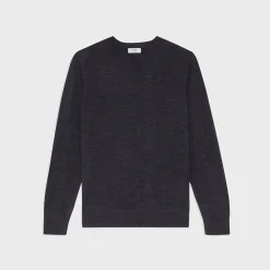 Theory Nylon-Wool Combo Sweater-Men Sweaters + Cardigans