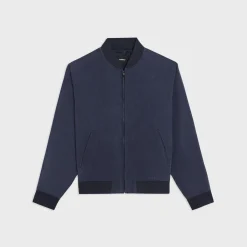 Theory Olivard Bomber Jacket In Fluid Twill-Men Outerwear