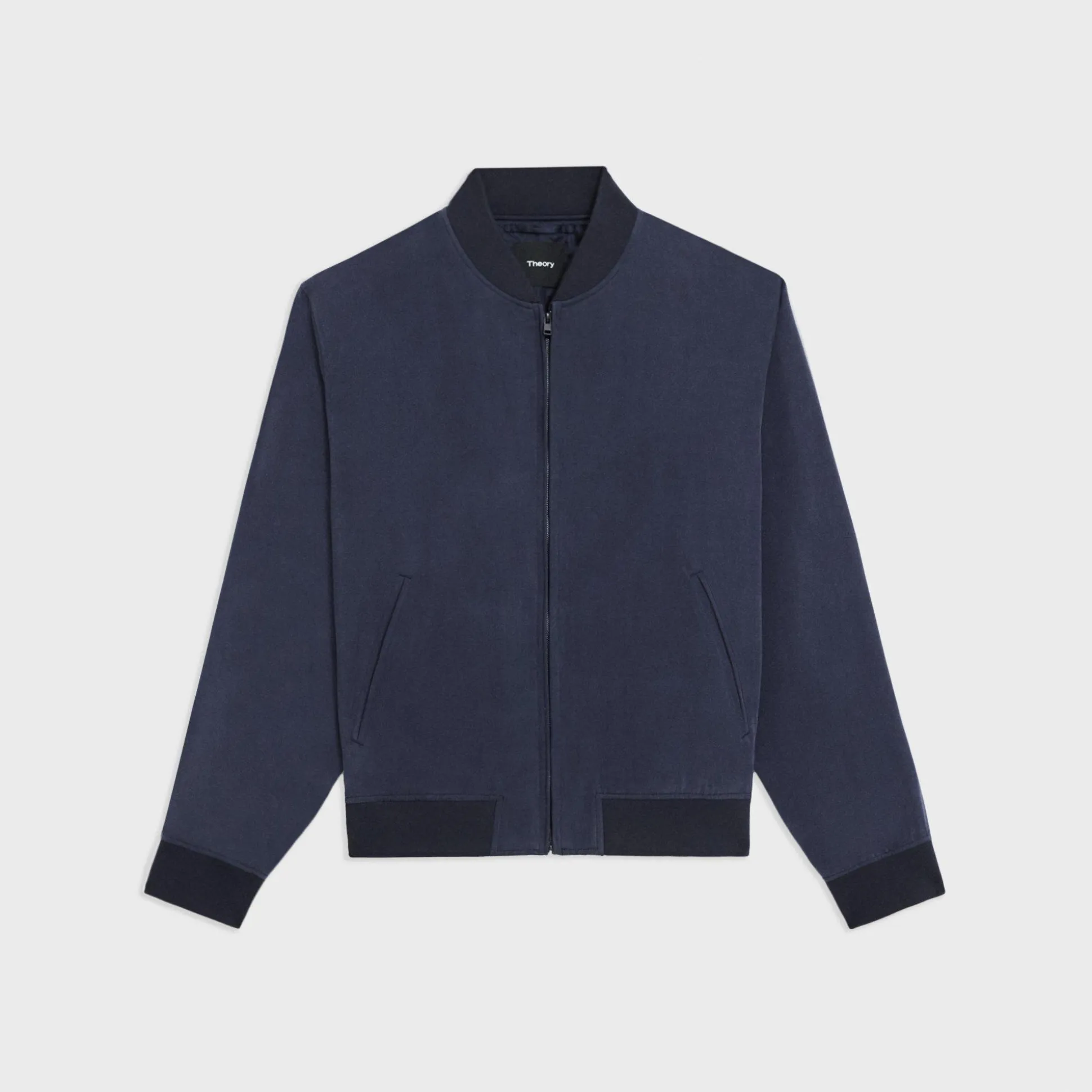Theory Olivard Bomber Jacket In Fluid Twill-Men Outerwear
