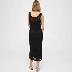 Theory Open Stitch Midi Dress In Cotton-Blend-Women Dresses