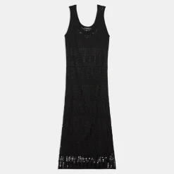 Theory Open Stitch Midi Dress In Cotton-Blend-Women Dresses