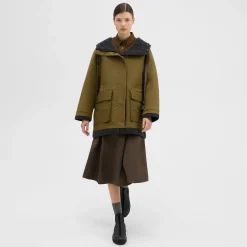 Theory Oversized Parka-Women Outerwear
