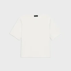 Theory Oversized Sweater Tee In Crepe Knit-Women Sweaters + Cardigans