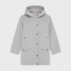 Theory Parka In Double-Face Wool-Cashmere-Women Outerwear
