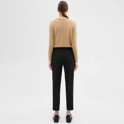 Theory Pleated Wool Gabardine Pant-Women Pants