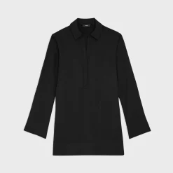 Theory Polo Mini Dress In Crepe-Women Dresses