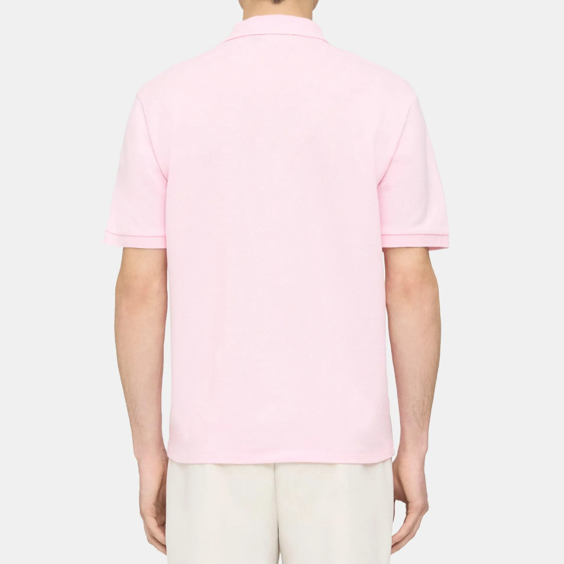 Theory Precise Polo Shirt In Striped Cotton Pique-Men T-shirts + Polos