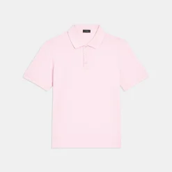 Theory Precise Polo Shirt In Striped Cotton Pique-Men T-shirts + Polos