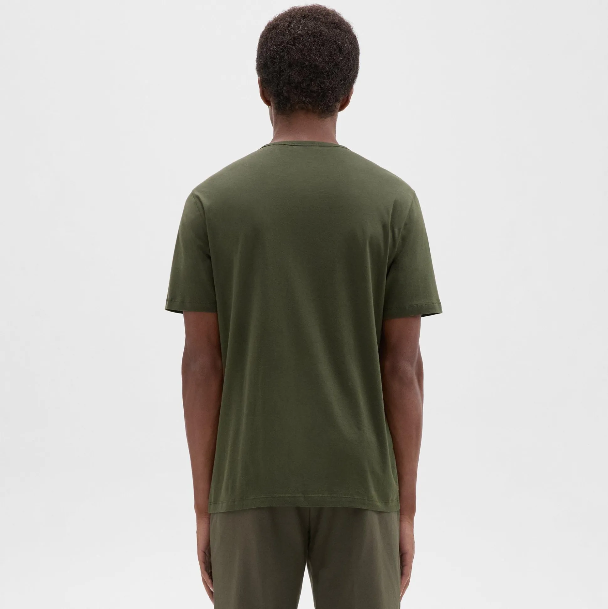 Theory Precise Tee In Luxe Cotton Jersey-Men T-shirts + Polos