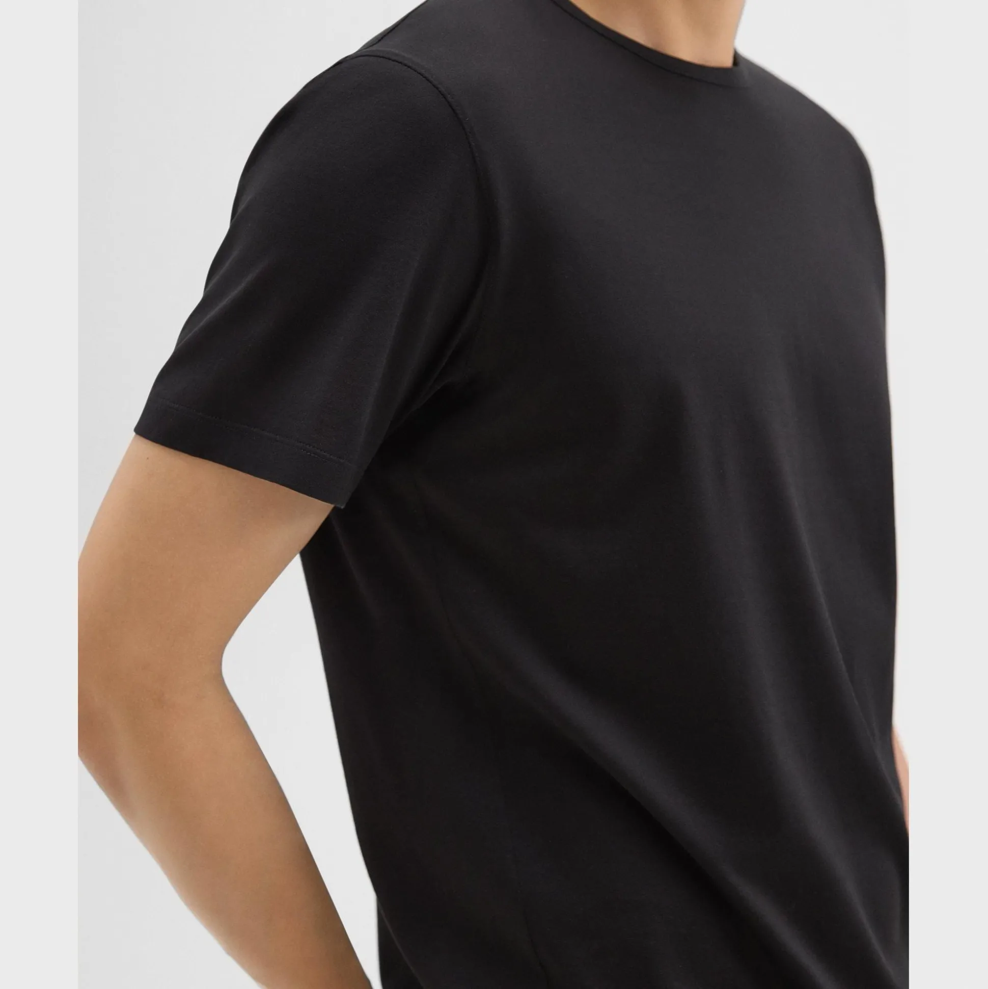 Theory Precise Tee In Luxe Cotton Jersey-Men T-shirts + Polos