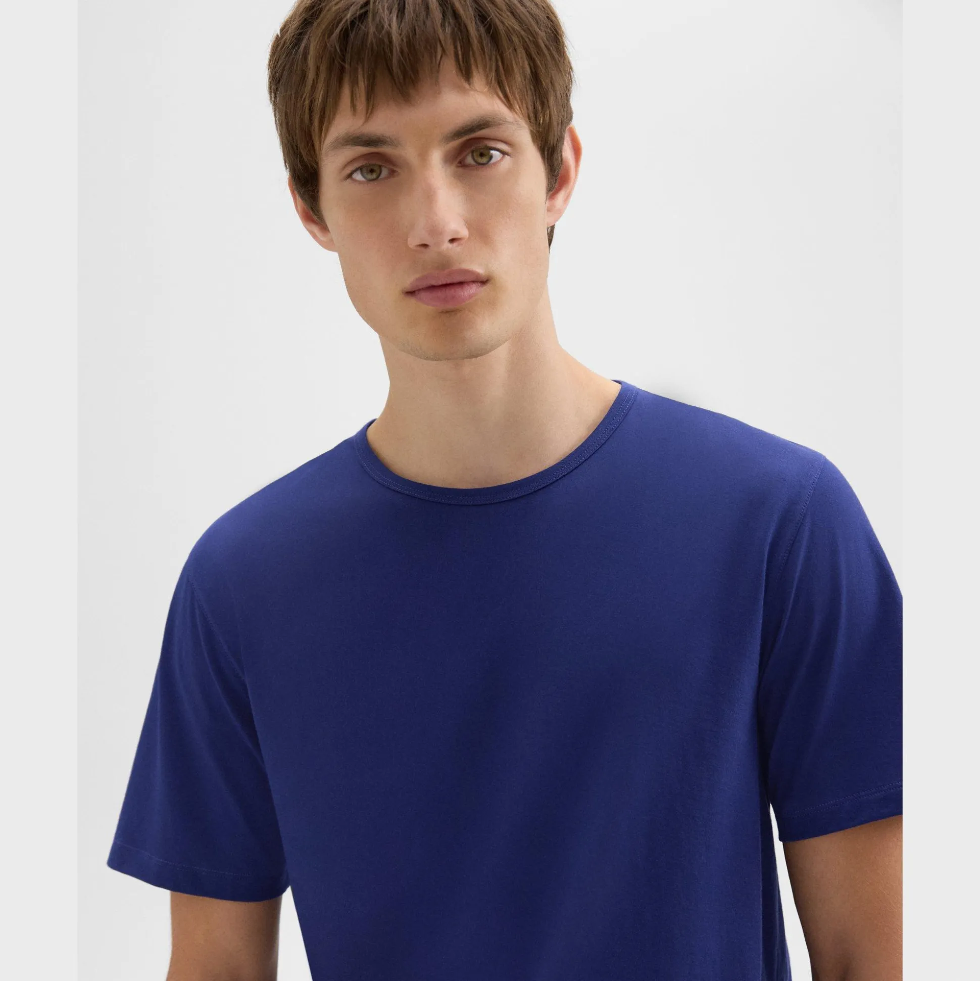 Theory Precise Tee In Luxe Cotton Jersey-Men T-shirts + Polos