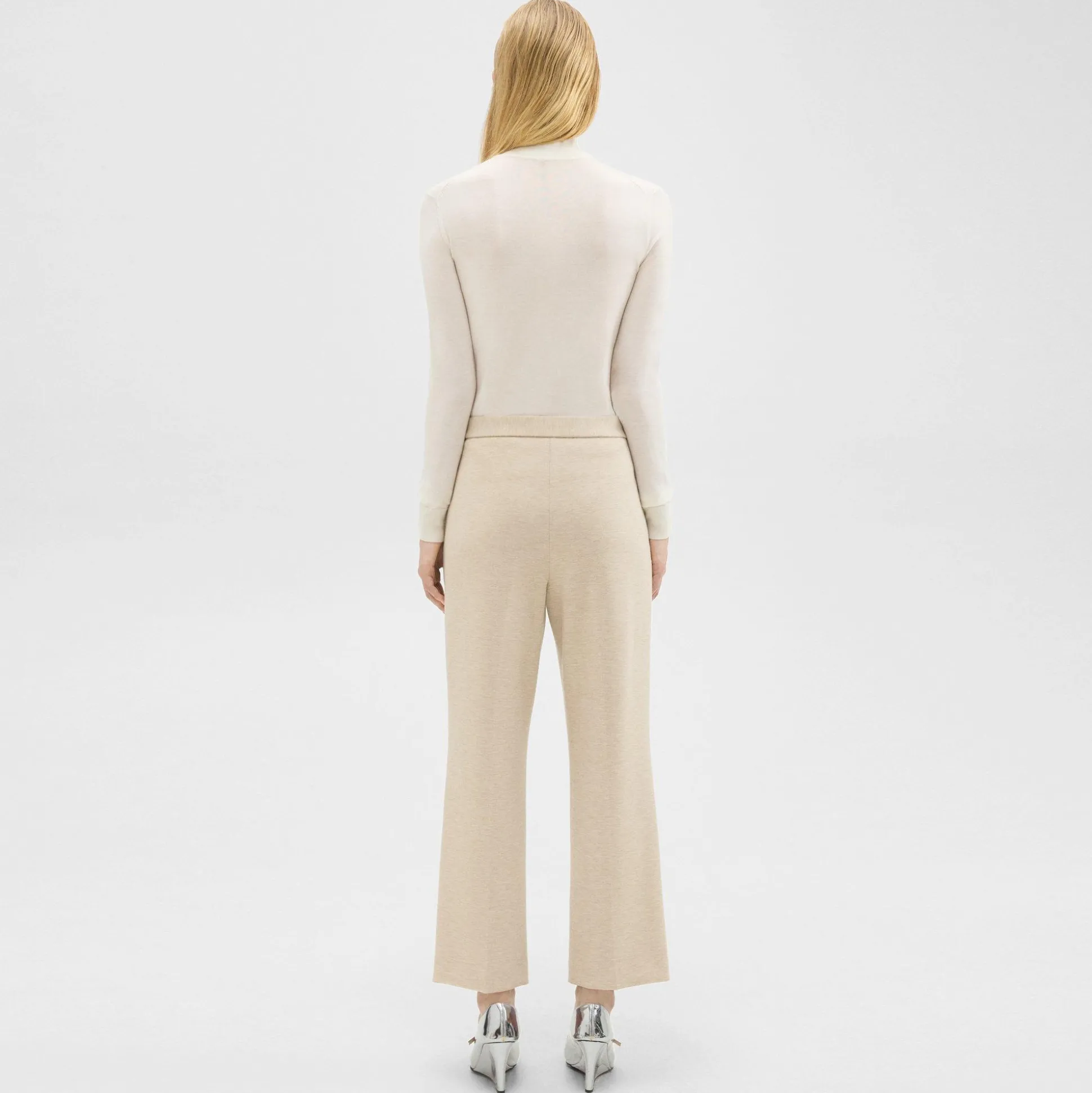 Theory Pull-On Pant In Double-Knit Jersey-Women Pants