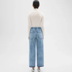 Theory Relaxed Straight Jean In Denim-Women Pants
