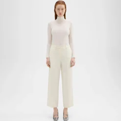 Theory Relaxed Straight Pant In Admiral Crepe-Women Suits|Pants