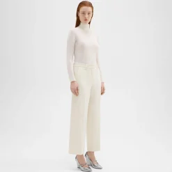 Theory Relaxed Straight Pant In Admiral Crepe-Women Suits|Pants