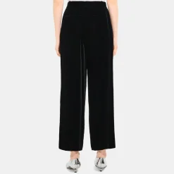 Theory Relaxed Straight Pant In Stretch Velvet-Women Suits|Pants