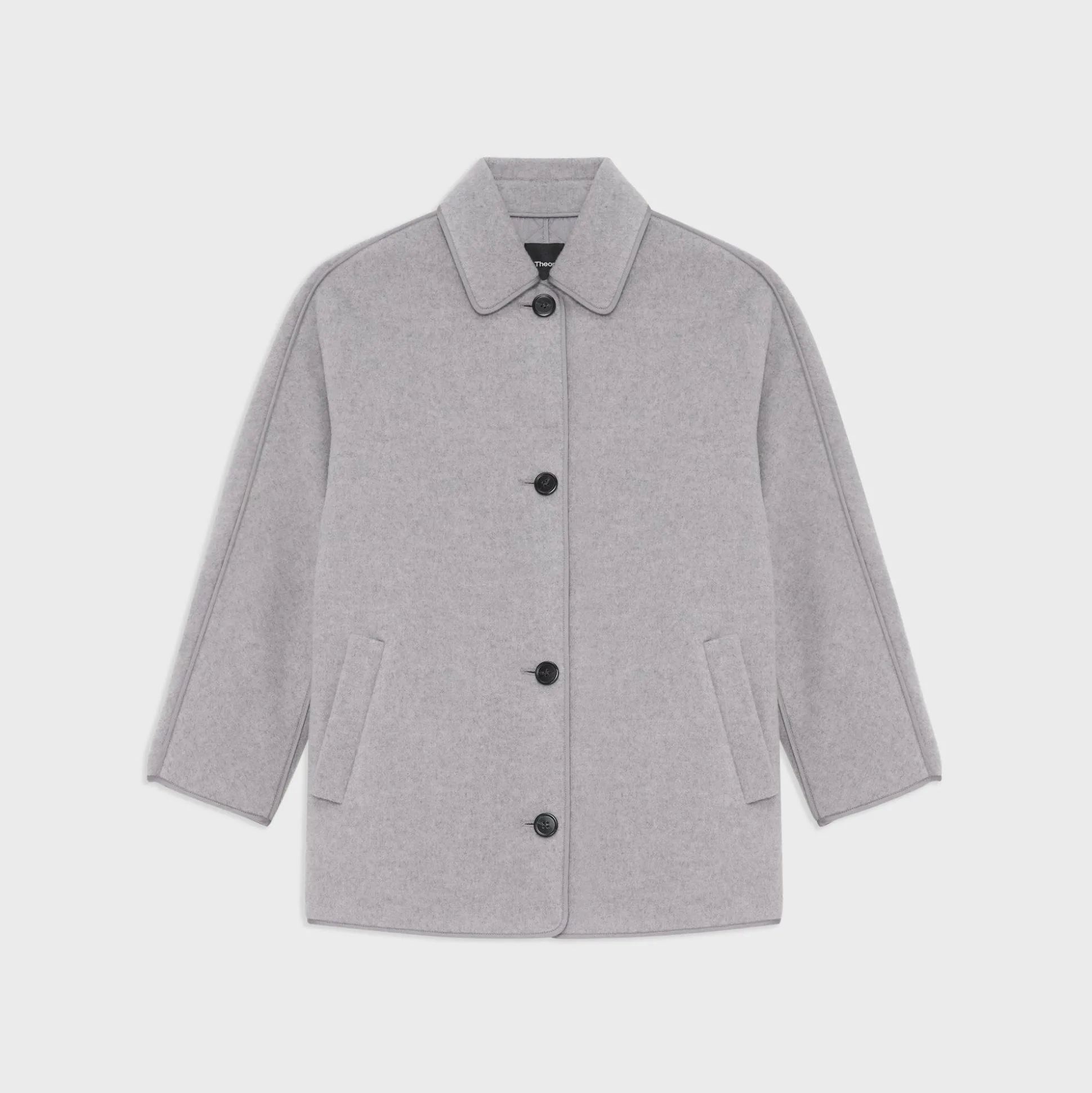 Theory Reversible Recycled Wool Car Coat-Women Outerwear