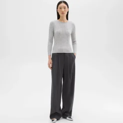 Theory Rib Knit Top In Regal Wool-Women Sweaters + Cardigans