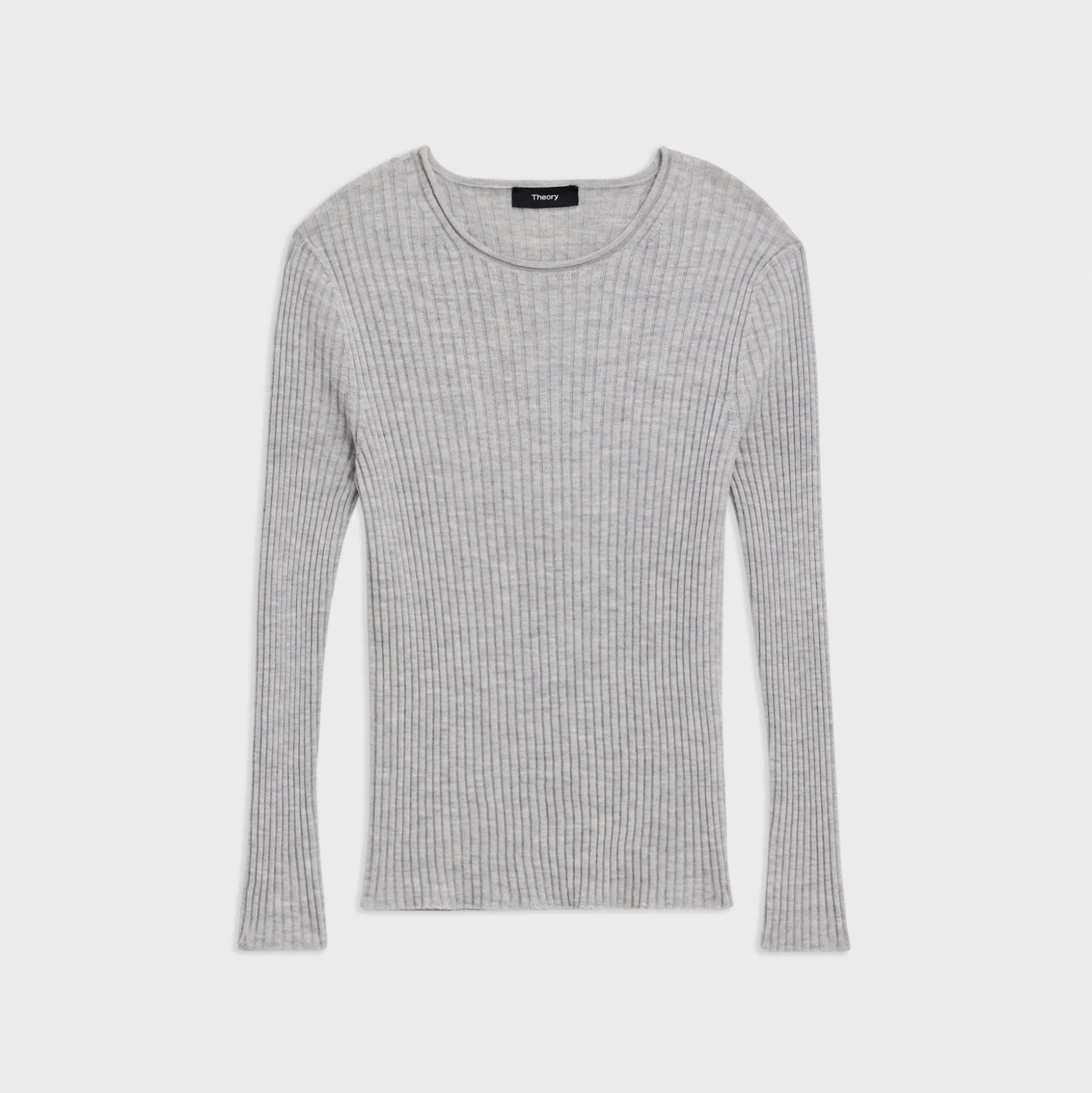 Theory Rib Knit Top In Regal Wool-Women Sweaters + Cardigans