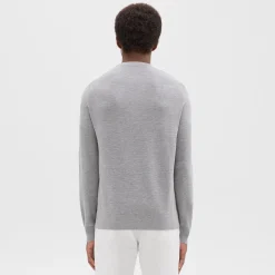 Theory Riland Sweater In Light Bilen-Men Sweaters + Cardigans