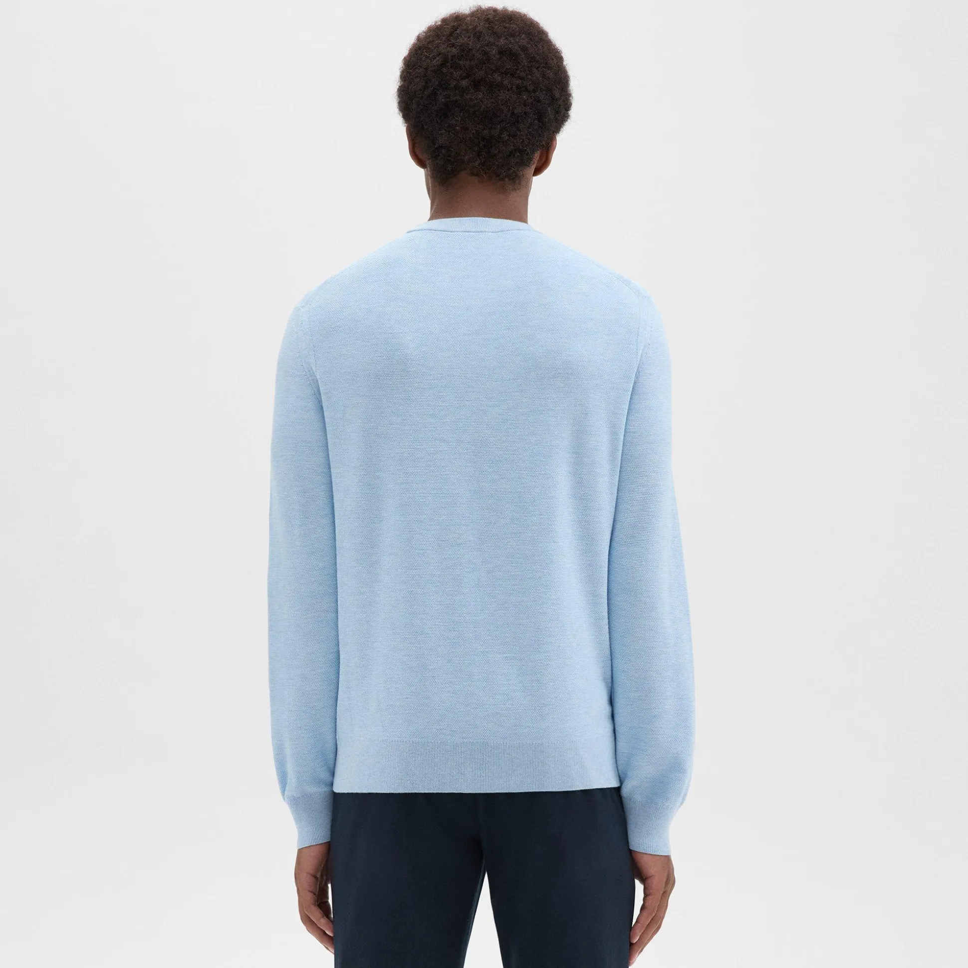 Theory Riland Sweater In Light Bilen-Men Sweaters + Cardigans