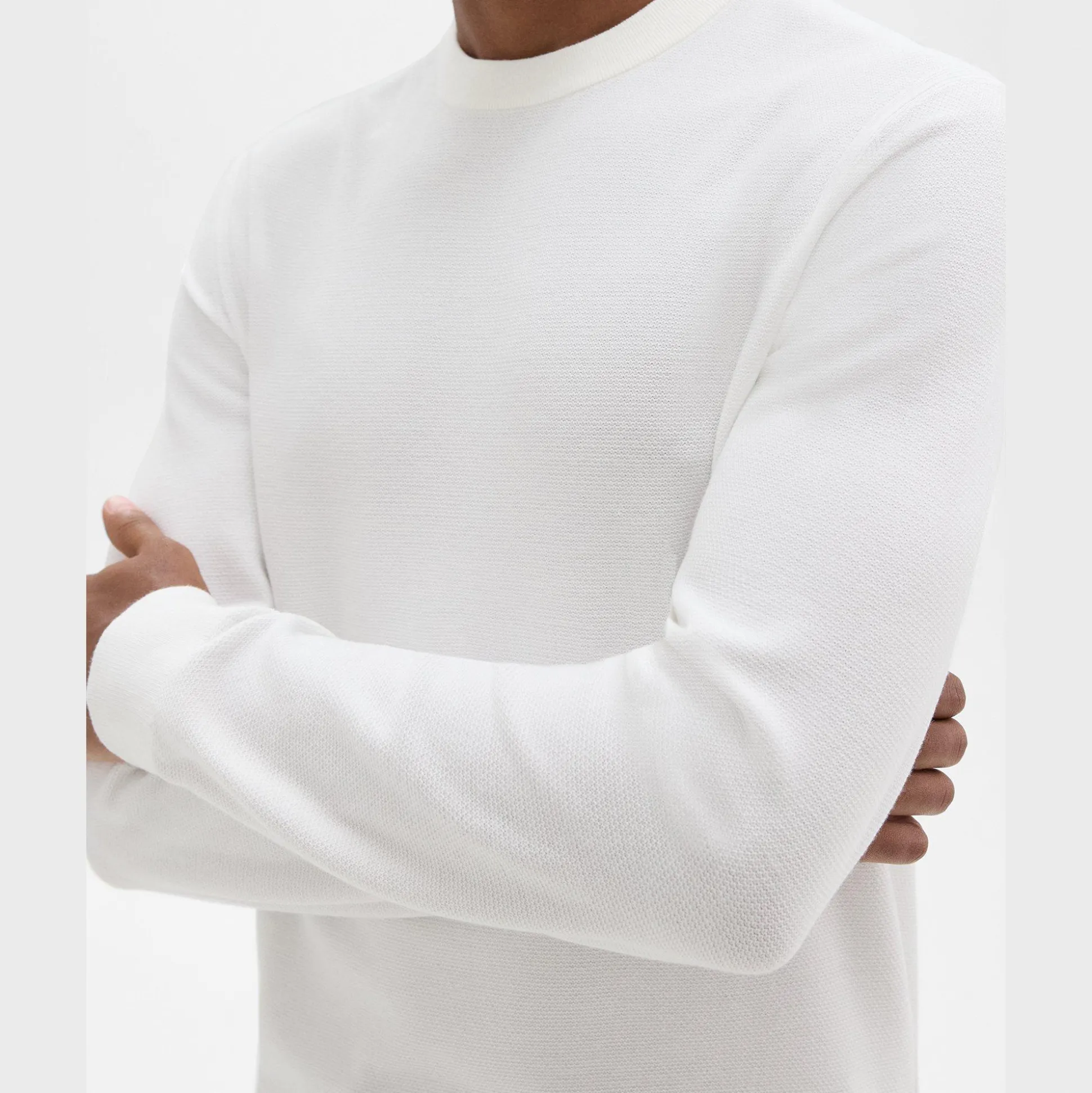 Theory Riland Sweater In Light Bilen-Men Sweaters + Cardigans