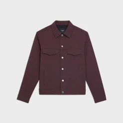 Theory River Trucker Jacket In Neoteric Twill-Men Outerwear|Blazers + Jackets