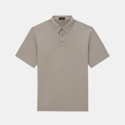 Theory Ryder Short-Sleeve Polo In Waffle Knit-Men T-shirts + Polos