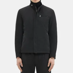 Theory Rylen Racer Jacket In Foundation Twill-Men Outerwear|Blazers + Jackets