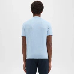 Theory Sarior Short-Sleeve Sweater In Light Bilen-Men T-shirts + Polos|Sweaters + Cardigans