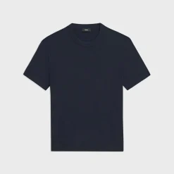 Theory Sarior Short-Sleeve Sweater In Light Bilen-Men Sweaters + Cardigans|T-shirts + Polos