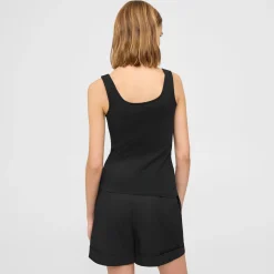 Theory Scoop Neck Tank In Stretch Cotton-Women T-Shirts