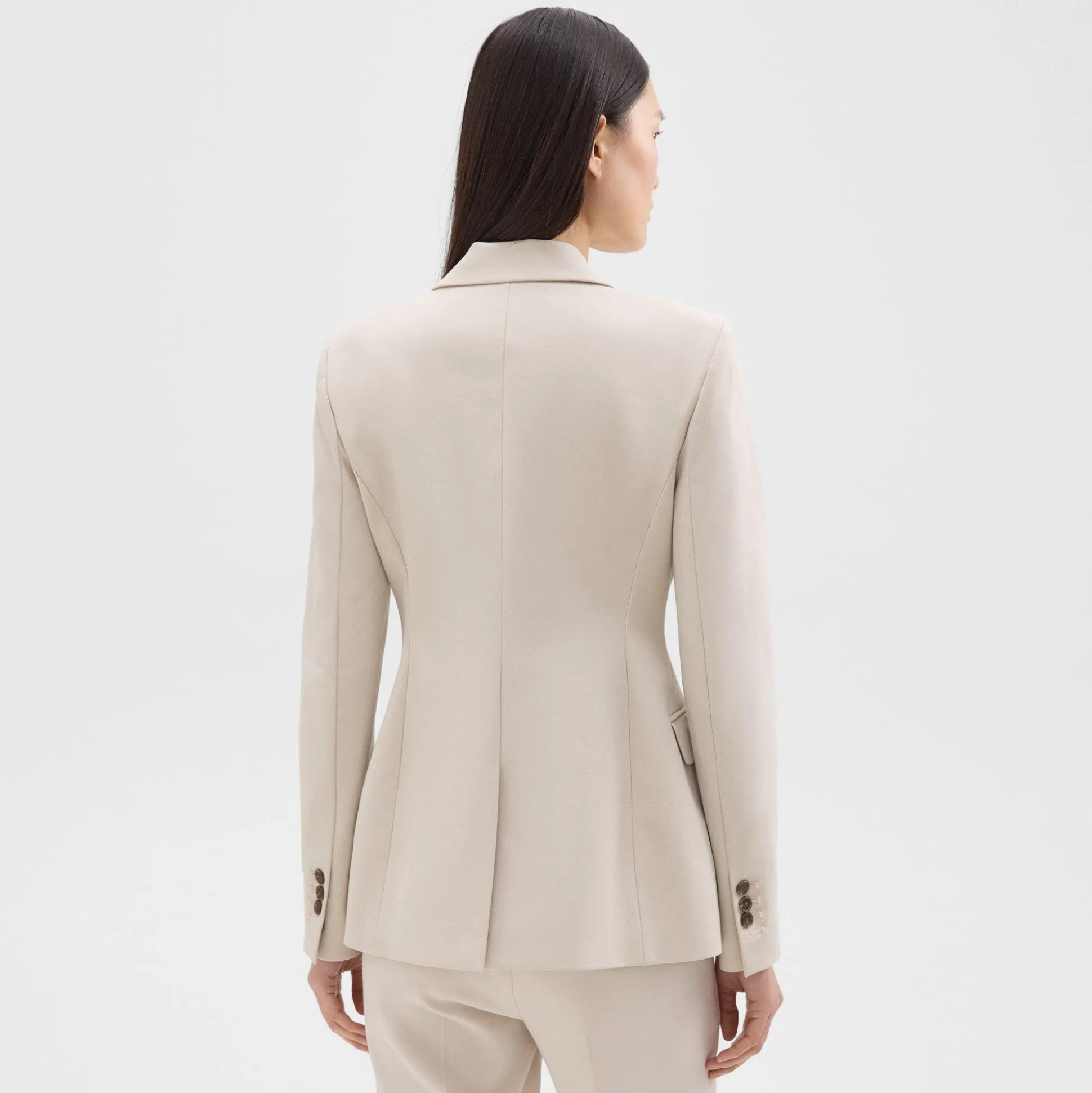 Theory Sculpted Blazer In Stretch Cotton-Blend-Women Suits|Blazers + Jackets
