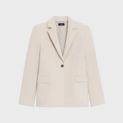 Theory Sculpted Blazer In Stretch Cotton-Blend-Women Suits|Blazers + Jackets